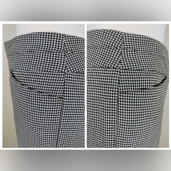 Ann Taylor Loft Original Dress Pants Size 10 Houndstooth Mid Rise Office Career - Picture 6 of 16